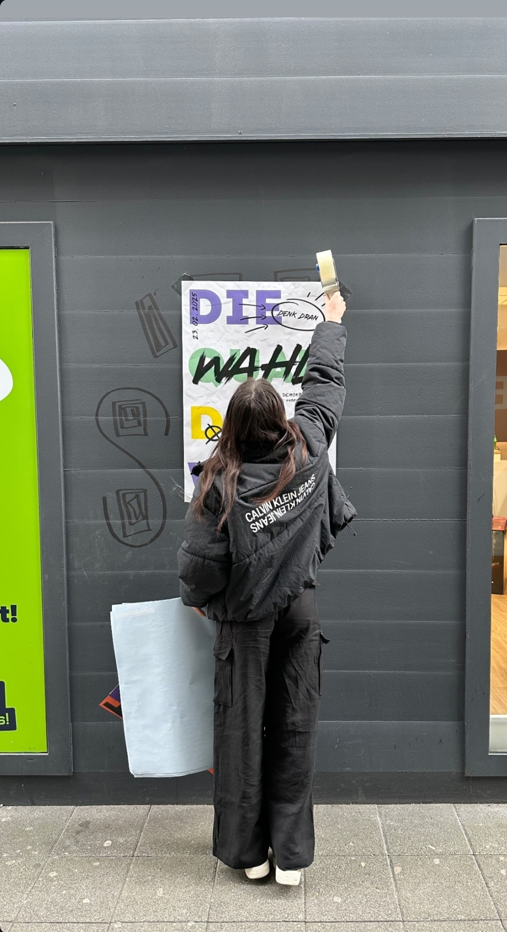 meandsarah – Grafikdesign Plakat: Zukunft der Demokratie